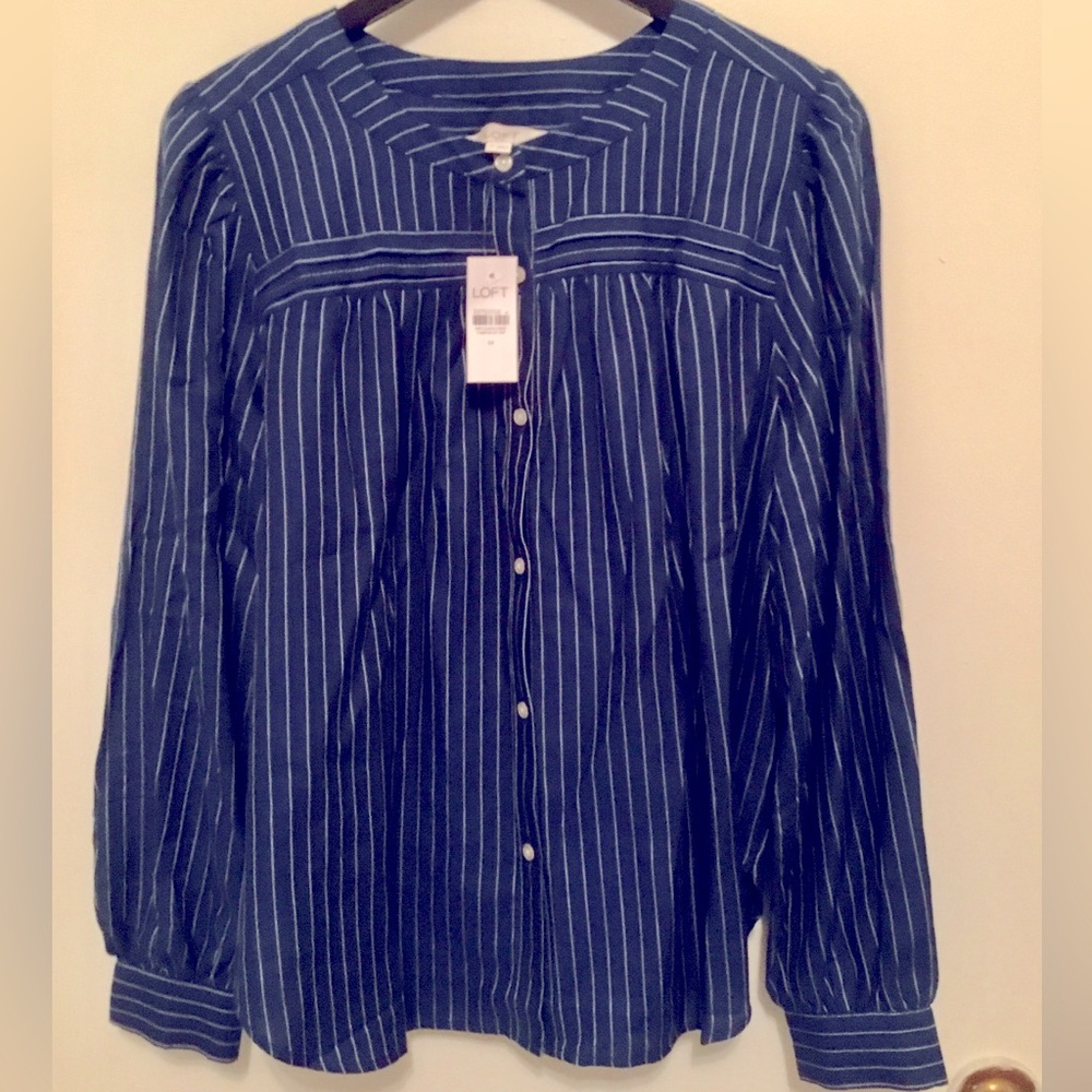 LOFT long sleeve blouse NWT